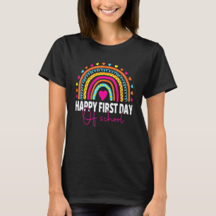 T-shirt Joyeux premier jour d'école  Enseignants Élèves Ar