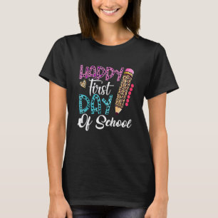 T-shirt Joyeux premier jour d'école Enseignants Élèves Pa