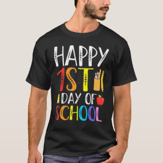 T-shirt Joyeux premier jour d'école Enseignants Élèves Par