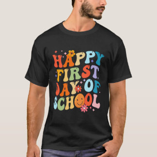 T-shirt Joyeux Premier Jour D'École Pour Les Enseignants F