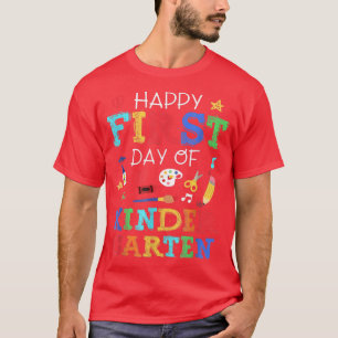 T-shirt Joyeux Premier Jour D'Enseignant De La Maternelle 