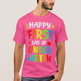 T-shirt Joyeux Premier Jour D'Enseignant De La Maternelle 