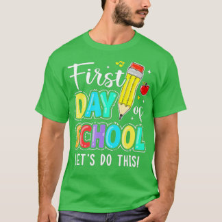 T-shirt Joyeux Premier Jour Faisons Ce Bienvenue À Schoo