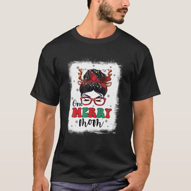 T-shirt Joyeux pyjama de Noël Messy (Devant)