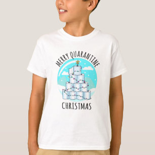 T-shirt Joyeux Quarantaine Arbre de Noël Papier toilette
