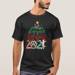 T-shirt Joyeux Quarantine Chat Famille Noël 2021 Chats Xm