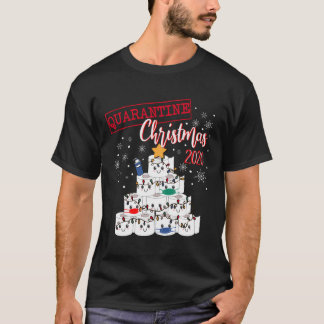 T-shirt Joyeux Quarantine Noël 2020 Funny Xmasque Toilet