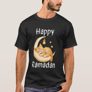 T-shirt Joyeux Ramadan Eid Moubarak Kareem Chat Mignon pou