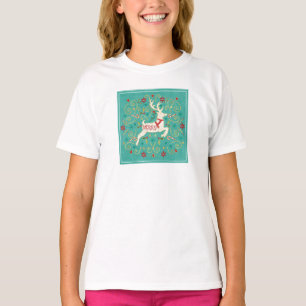 T-shirt Joyeux renne de Teal de vacances