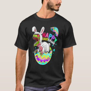 T-shirt Joyeux Rex Dinosaure Easter Bunny Egg Kids