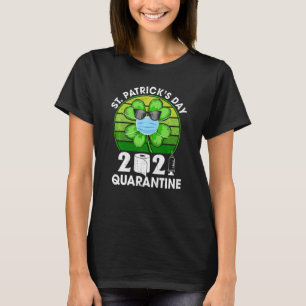 T-shirt Joyeux Saint Patrick S Day 2021 visage Shamrock ir
