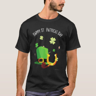 T-shirt Joyeux Saint Patricks Day Green casquette en fer à