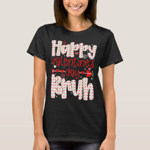 T-shirt Joyeux Saint-Valentin Bruh Mème Cœur Rétro Garçons