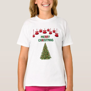 T-shirt Joyeux sapin de Noël présente Festive Festive