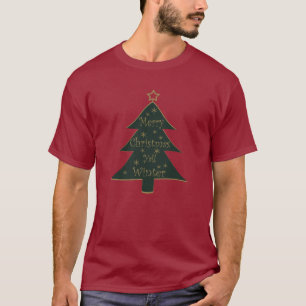 T-shirt Joyeux sapin décoré de Noël