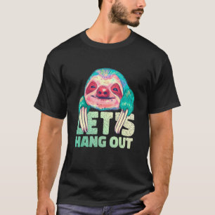 T-shirt Joyeux Sloth Aquarelle Permettent de Hang Out Anim