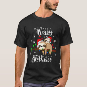 T-shirt Joyeux Slothmas Pajama Sloth