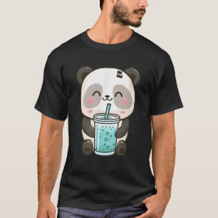 T-shirt Joyeux Smiling Panda Sipg Bubble Tea
