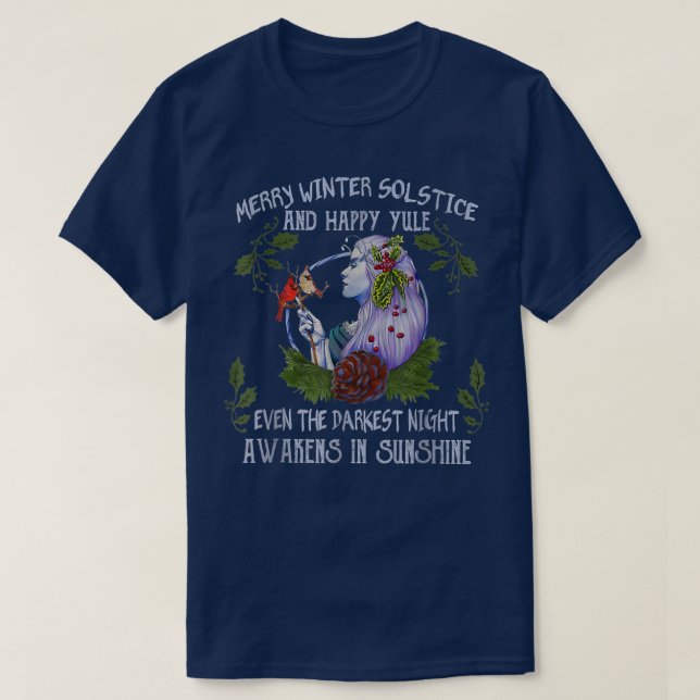 T-shirt Joyeux Solstice D'Hiver Et Joyeux Yule Même Les So (Design devant)