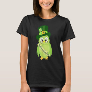T-shirt Joyeux St Pat Day Owl Birds Funny Jour de la Saint