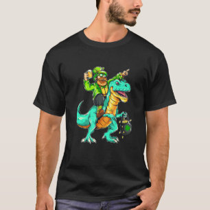 T-shirt Joyeux St Pat T Rex Saint Patrick's Day Leprechaun