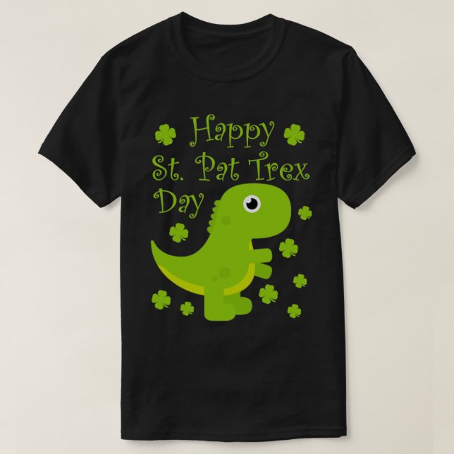 T-shirt Joyeux St Pat TRex Day Cute Dinosaur St patrick Da (Design devant)