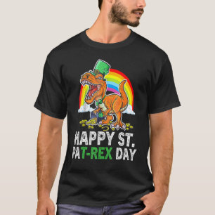 T-shirt Joyeux St Pat Trex Day Dino Jour de la Saint Patri