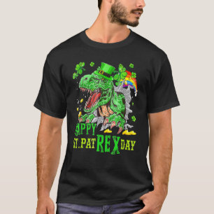 T-shirt Joyeux St Pat Trex Day Saint Patrick Dinosaur Garç