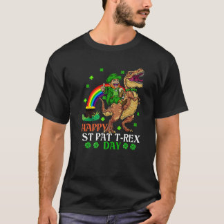 T-shirt Joyeux St Pat Trex Jour Dino Jour de la Saint Patr