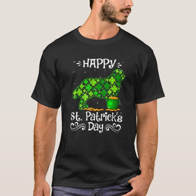 T-shirt Joyeux St Patrick S Day Shamrock de chiens de Terr (Devant)