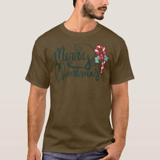 T-shirt Joyeux sucres de canne de Noël835