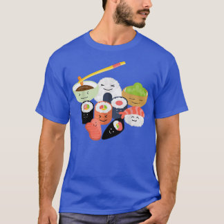 T-shirt Joyeux Sushi Famille Funny Japonais Nourriture Riz