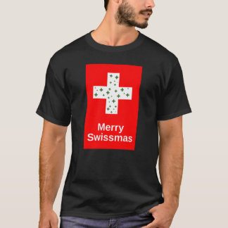 T-shirt Joyeux Swissmas Funny Noël et Noël de vacances Gre