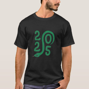T-shirt Joyeux symbole chinois du Nouvel An Vert Serpent