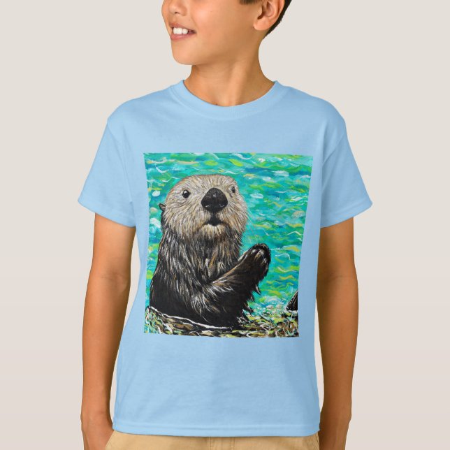 T-shirt Joyeux tableau de la Petite Loupe de Mer (Devant)