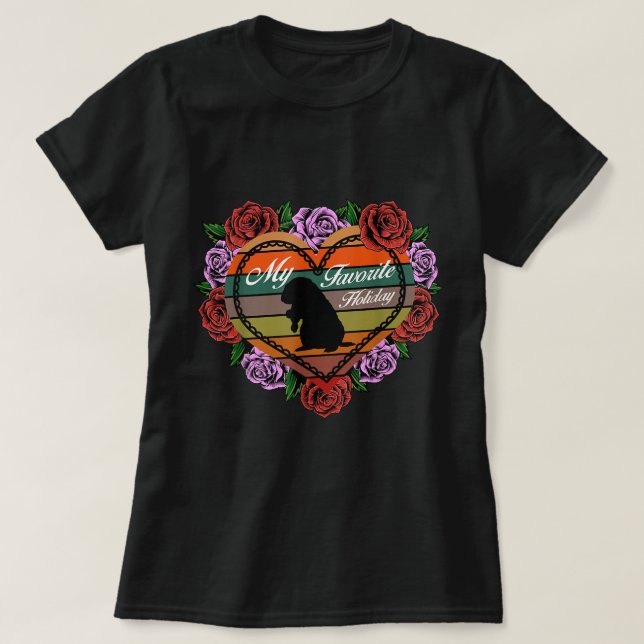 T-shirt Joyeux Tee - shirt de la Journée de la Marmotte, F (Design devant)