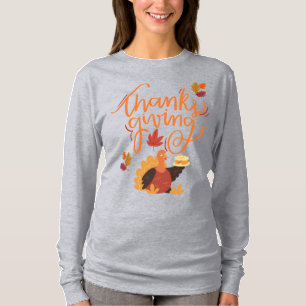 T-shirt Joyeux Thanksgiving Automne reconnaissant et bén