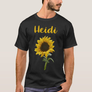 T-shirt Joyeux tournesol - Nom Heidi