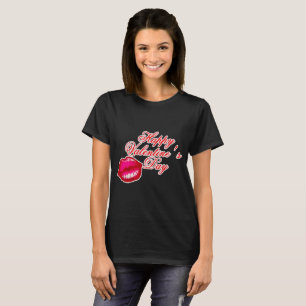 T-shirt Joyeux Valentines Jour Kiss