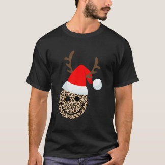 T-shirt Joyeux Visage Avec Père Noël Smile Face