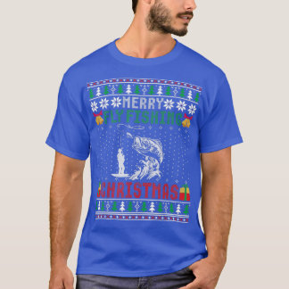 T-shirt Joyeux vol pêche Noël laid Noël Sweater cadeau