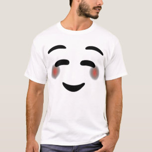 T-shirt Joyeux Yeux souriants Face Blushing Emojis