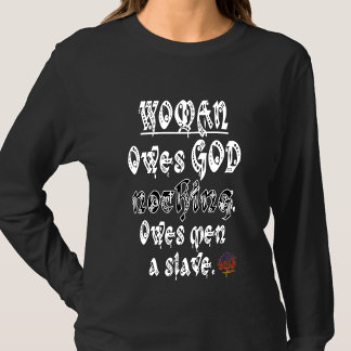 T-shirt JoyeuxTravailT FEMME DOIT DIEU RIEN, HOMMES UN ESC