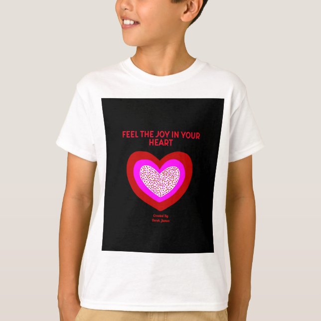 T-shirt Joyful Heart Boys White Basic T Shirt (Devant)