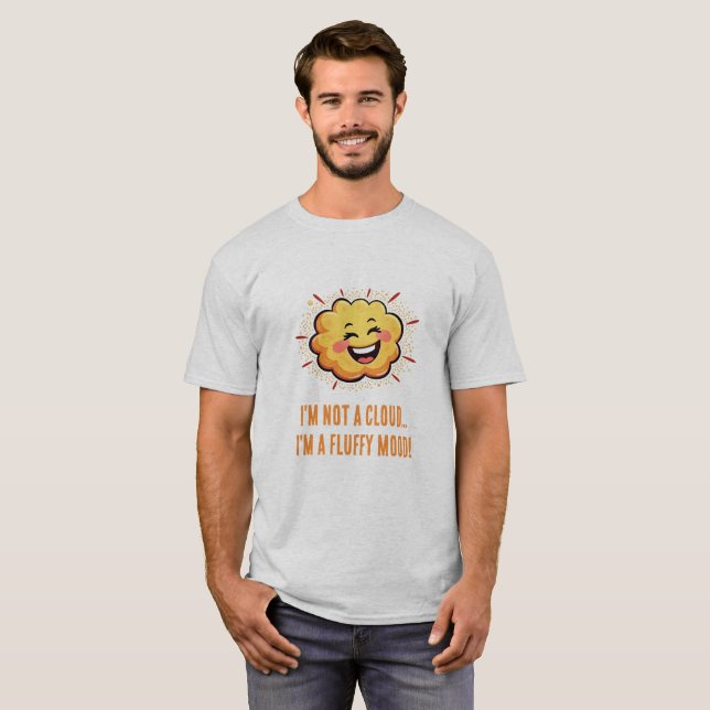 T-shirt Joyful Laughing Kawaii Cloud Caractère Art (Devant entier)