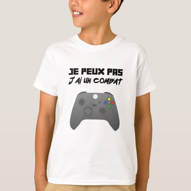 T-shirt Joystick Combat Video Games Xbox (Devant)