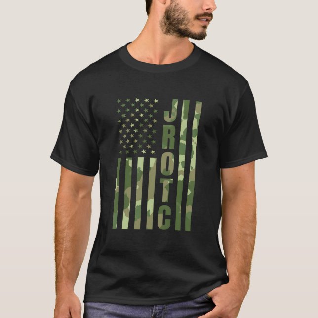 T-shirt Jrotc Cadet États-Unis Junior Rotc Camouflage U (Devant)