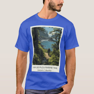 T-shirt Juan de Fuca Marinerail Randonnée Côte Ouest Art P