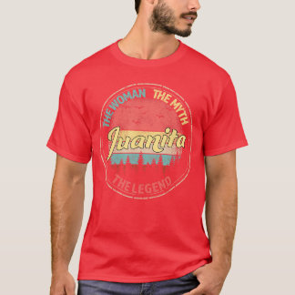 T-shirt Juanitahe Femmehe Mythehe Légende Nom Personnalisé
