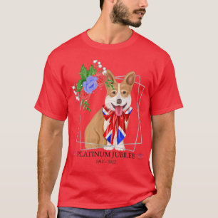 T-shirt Jubilé de la Reine Platine CorgiQueens Jubilé